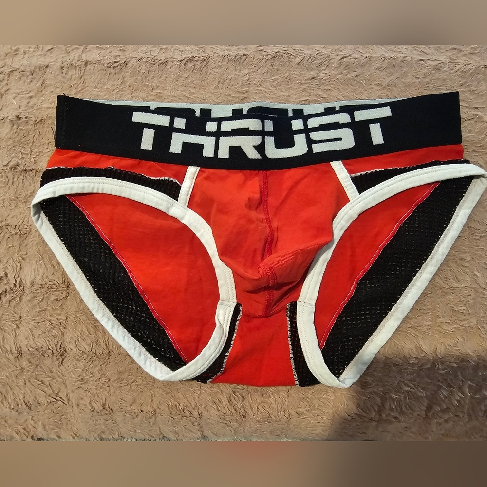 Thrust Red and Black Men's Briefs